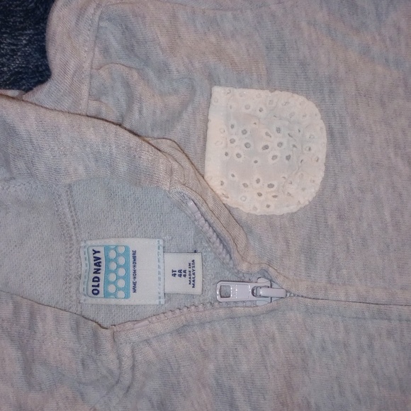 EUC 2 Piece Little Girls Zip-up Hoodie Lot Size 4T Butterflies - Picture 6 of 8